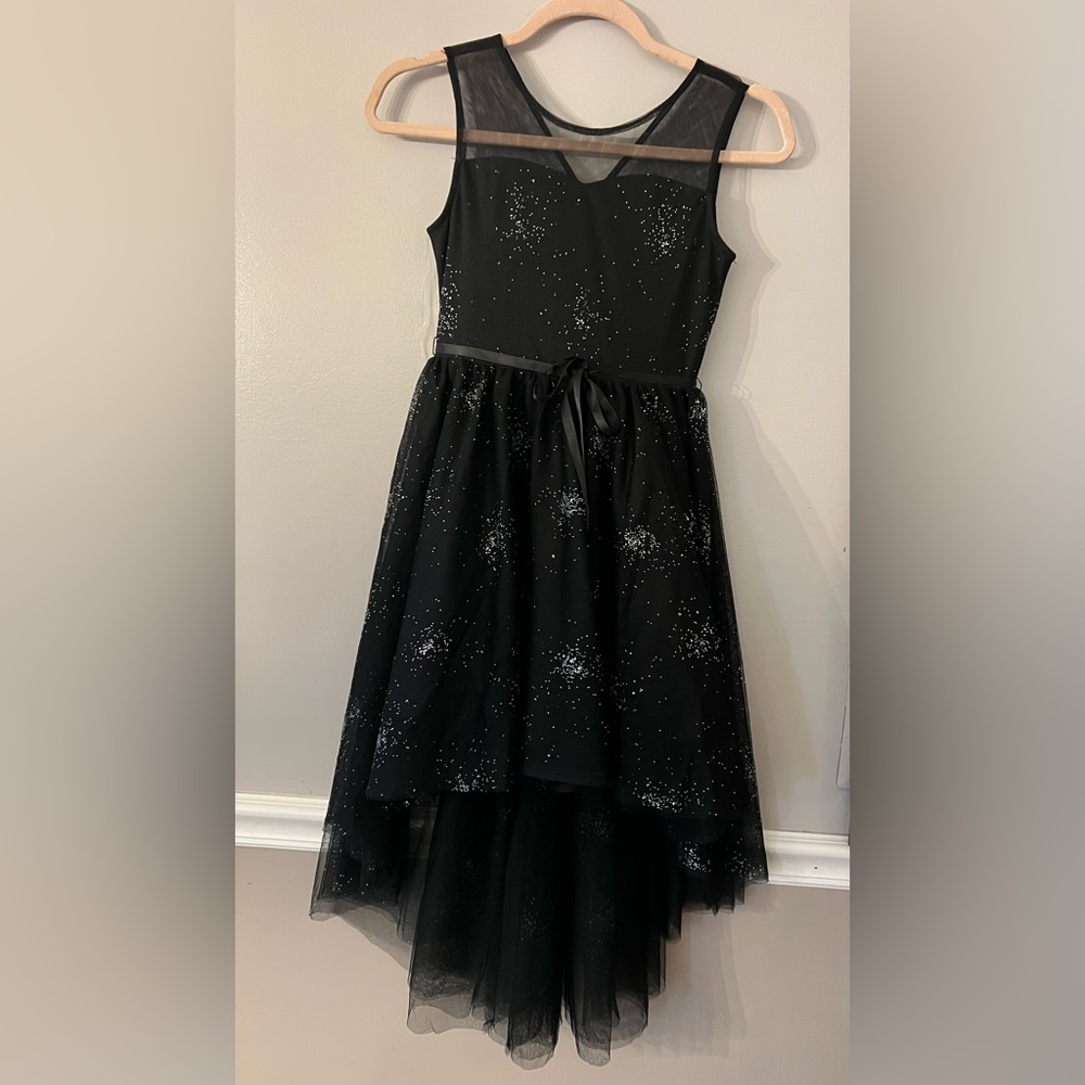 Girls black dress size 8
